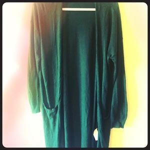 Old Navy Green Long Cardigan